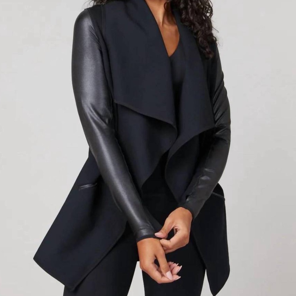 SPANX Drape Front Jacket, size large